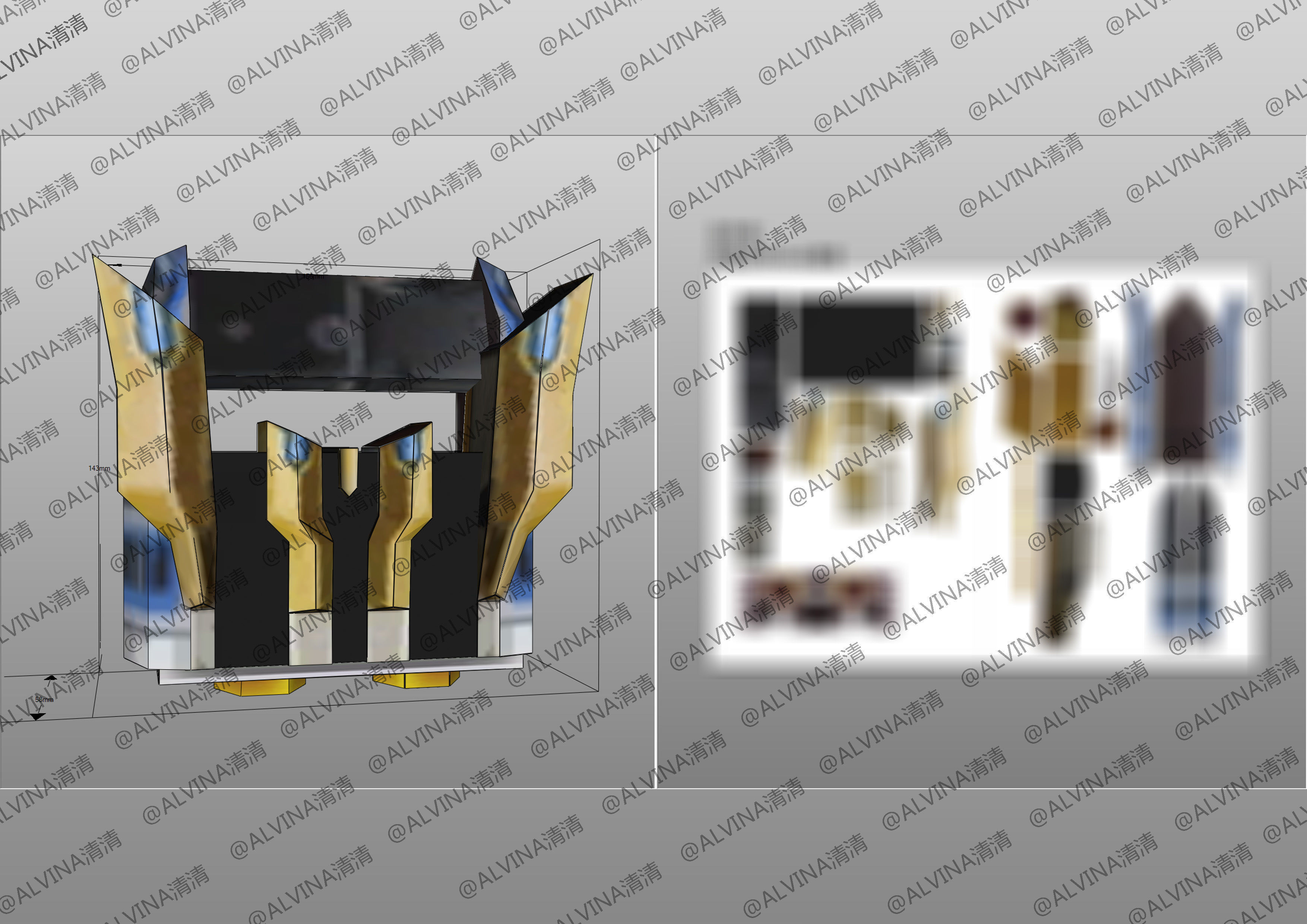 Kamen Rider Ixa Save and Burst Mode Armor - DIY Cosplay Pepakura Low-poly 3D model_31