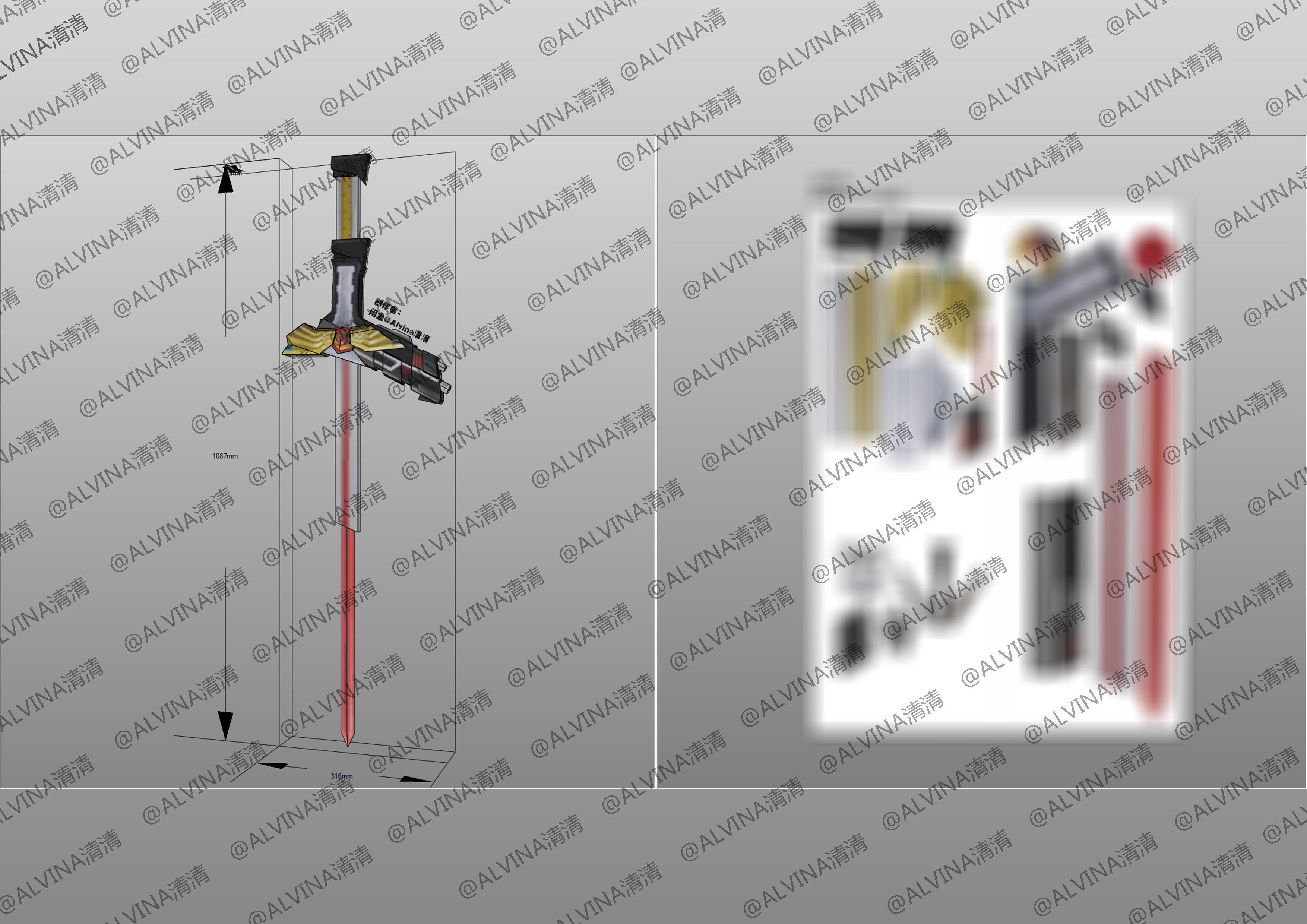 Kamen Rider Ixa Save and Burst Mode Armor - DIY Cosplay Pepakura Low-poly 3D model_33