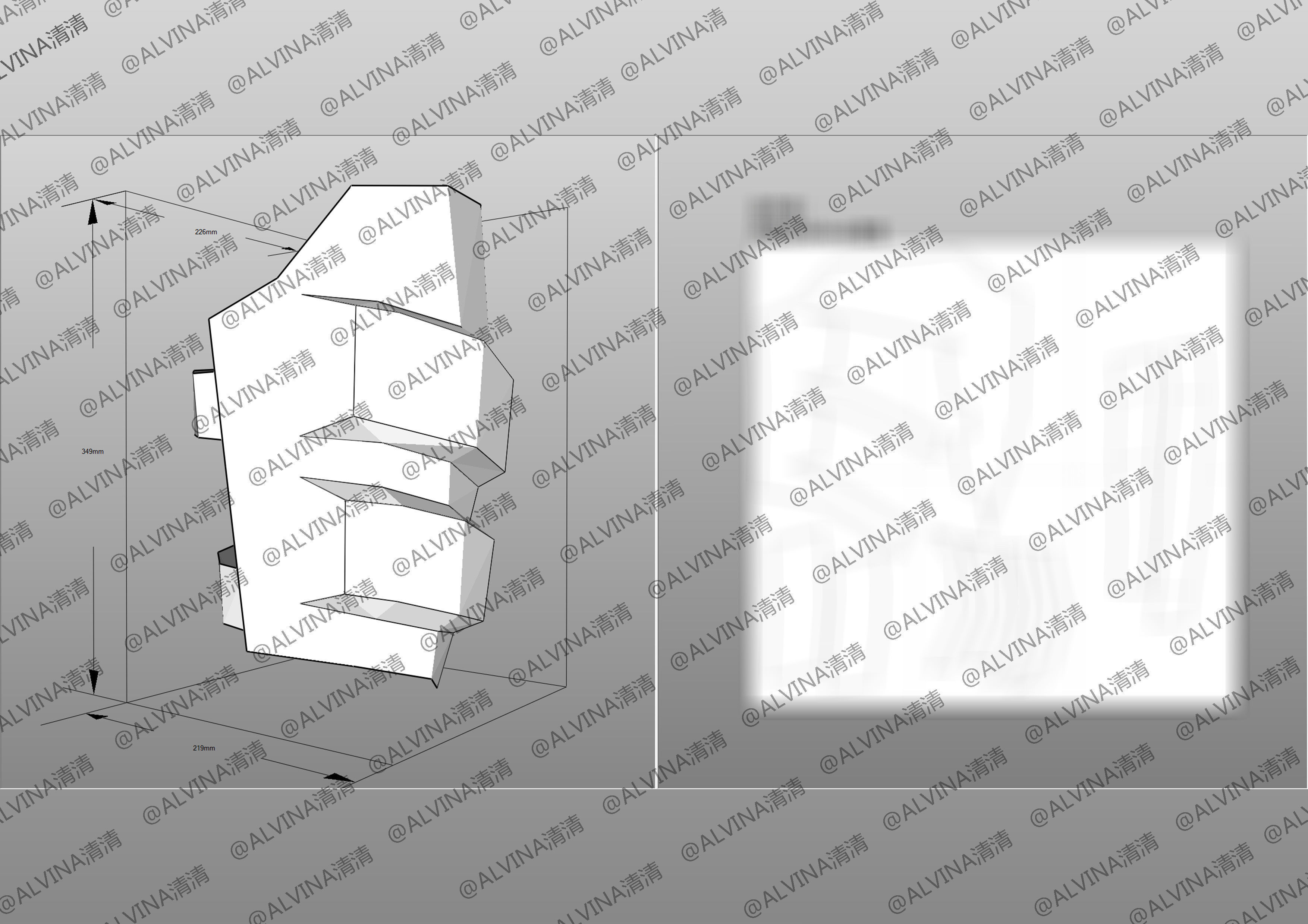 Kamen Rider Ixa Save and Burst Mode Armor - DIY Cosplay Pepakura Low-poly 3D model_28