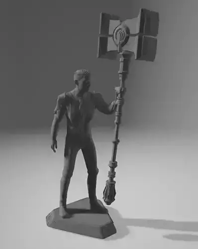 Jayce from Arcane 3D print ready model 3D print model
