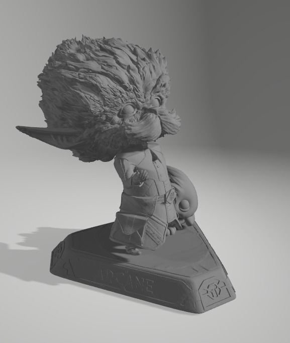 Heimerdinger League of Legends and Poro from Arcane model 3D print model_2