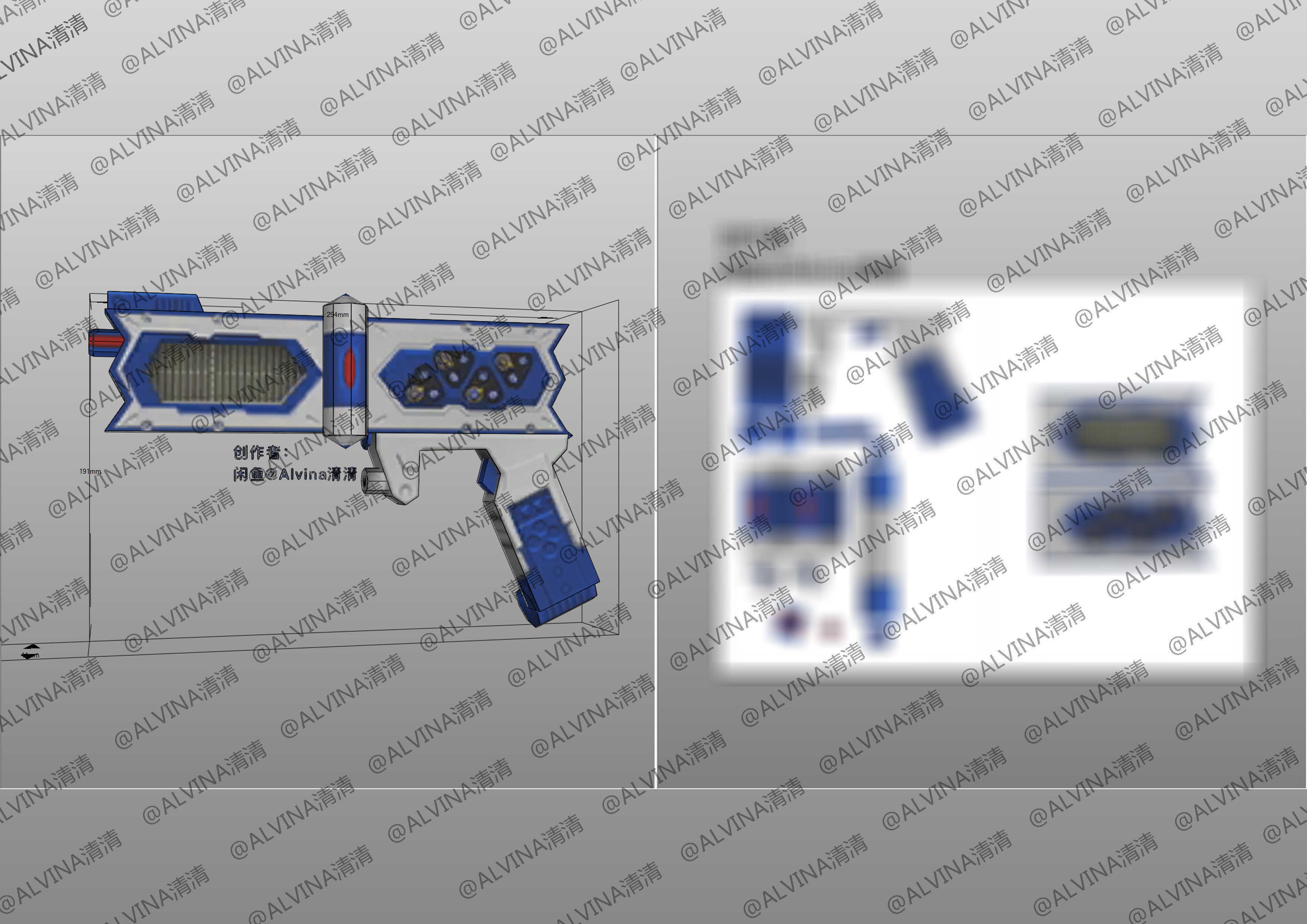 Kamen Rider Ixa Burst Mode Armor - DIY Cosplay Pepakura Foam Low-poly 3D model_28