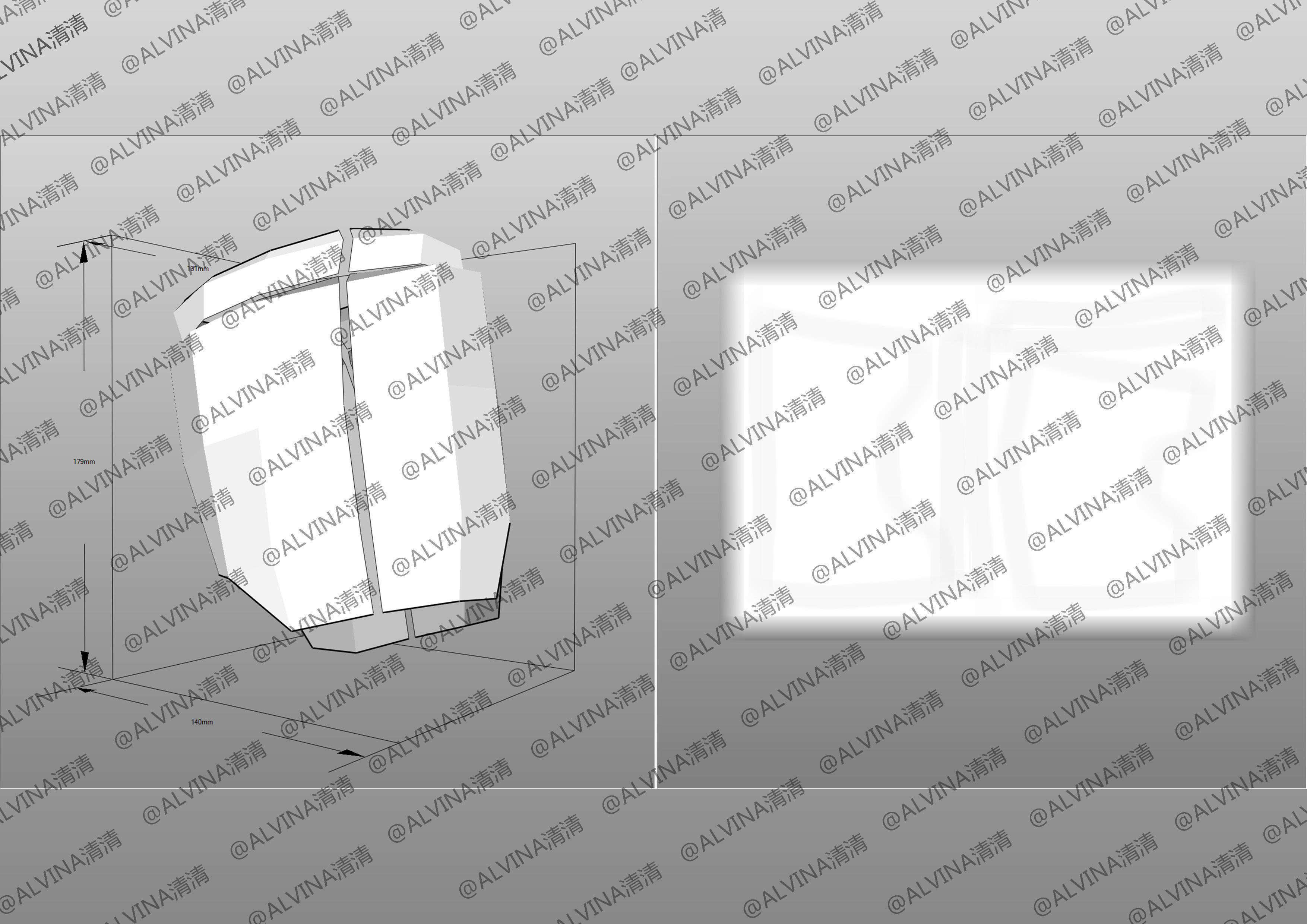 Mass Effect 2 Shepard N7 Armor - DIY Cosplay Pepakura Foam Low-poly 3D model_18