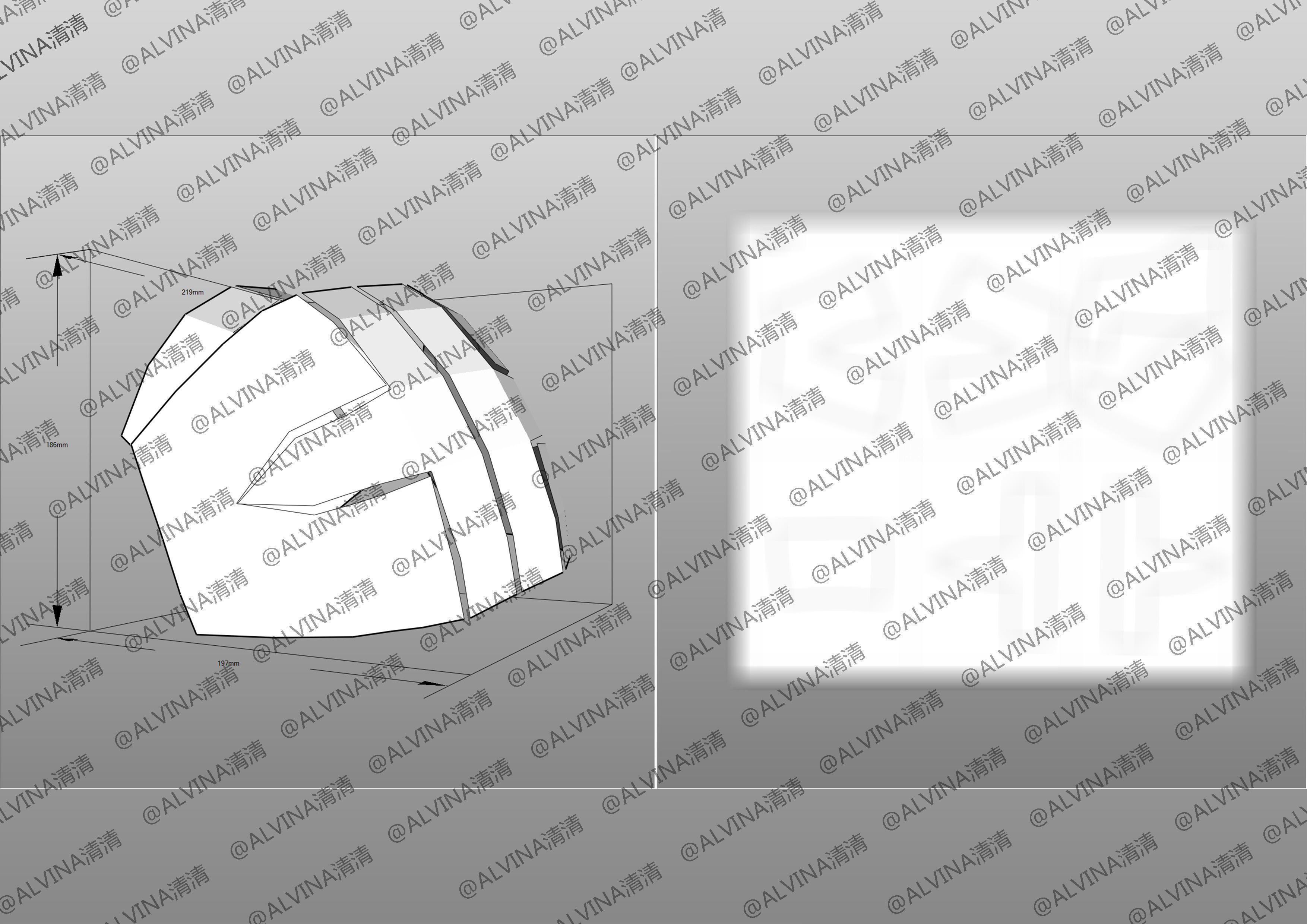 Mass Effect 2 Shepard N7 Armor - DIY Cosplay Pepakura Foam Low-poly 3D model_16