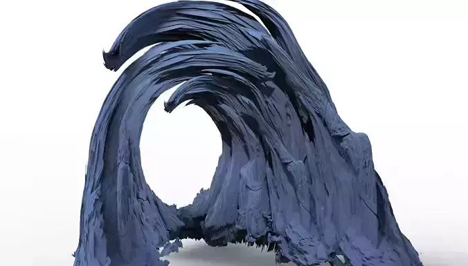 Antenora spiral cliffs 3D model