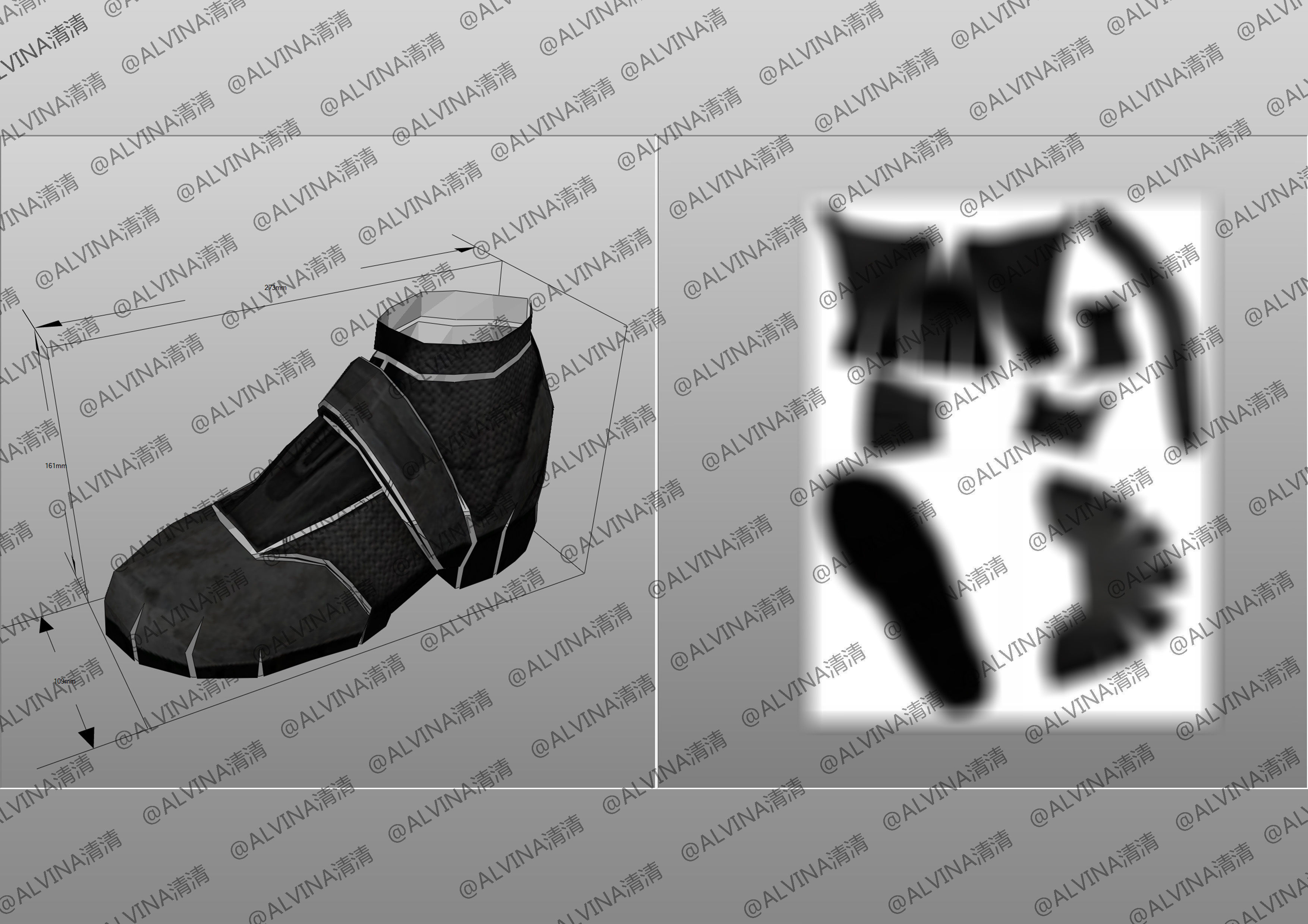 3D model Mass Effect 3 N7 Femshep Armor - DIY Cosplay Pepakura