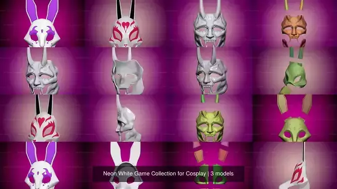 Neon White Game Collection for Cosplay