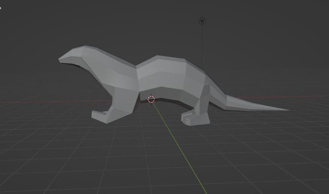 otter Low-poly 3D model_8