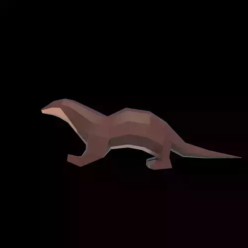  otter Low-poly 3D model