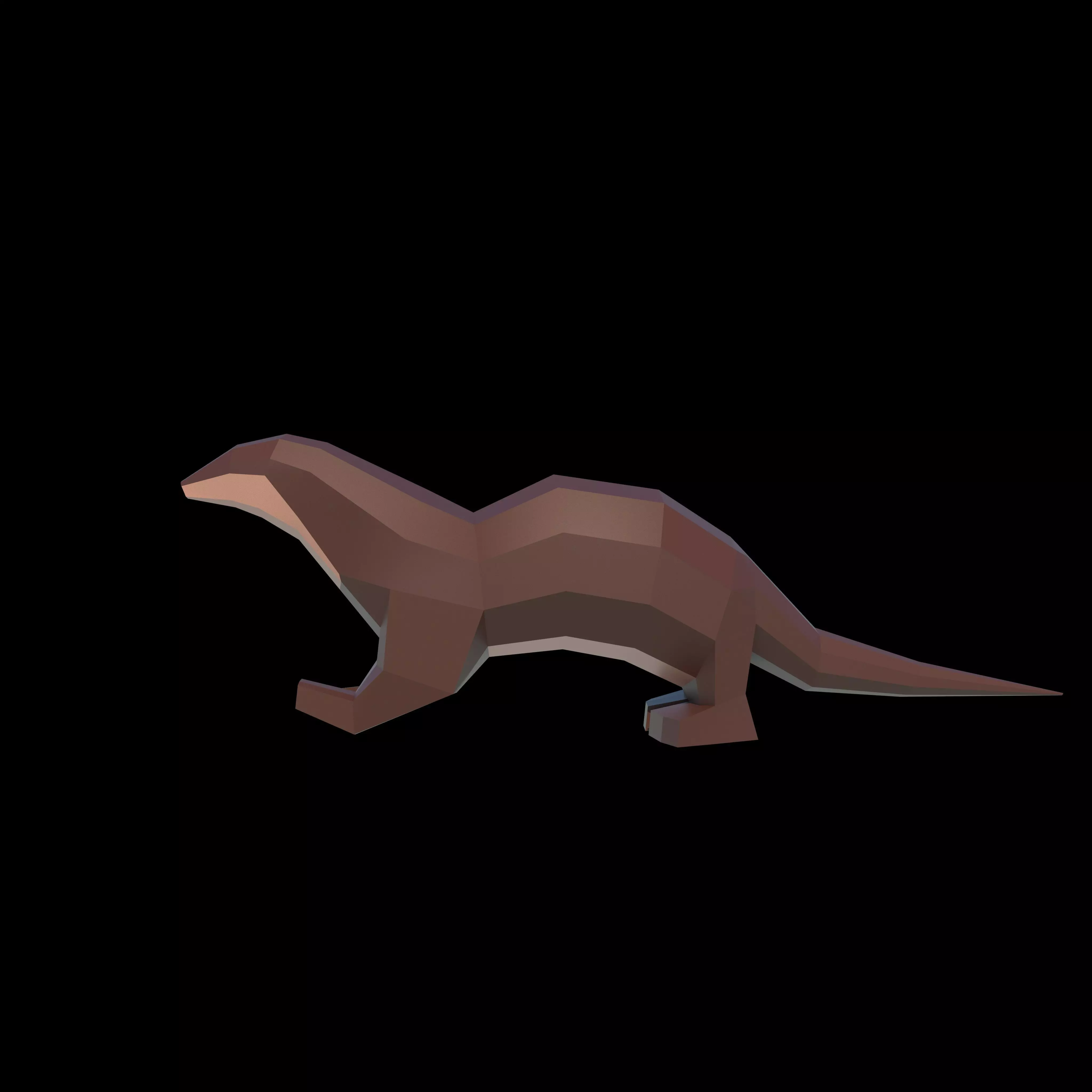 otter Low-poly 3D model_0