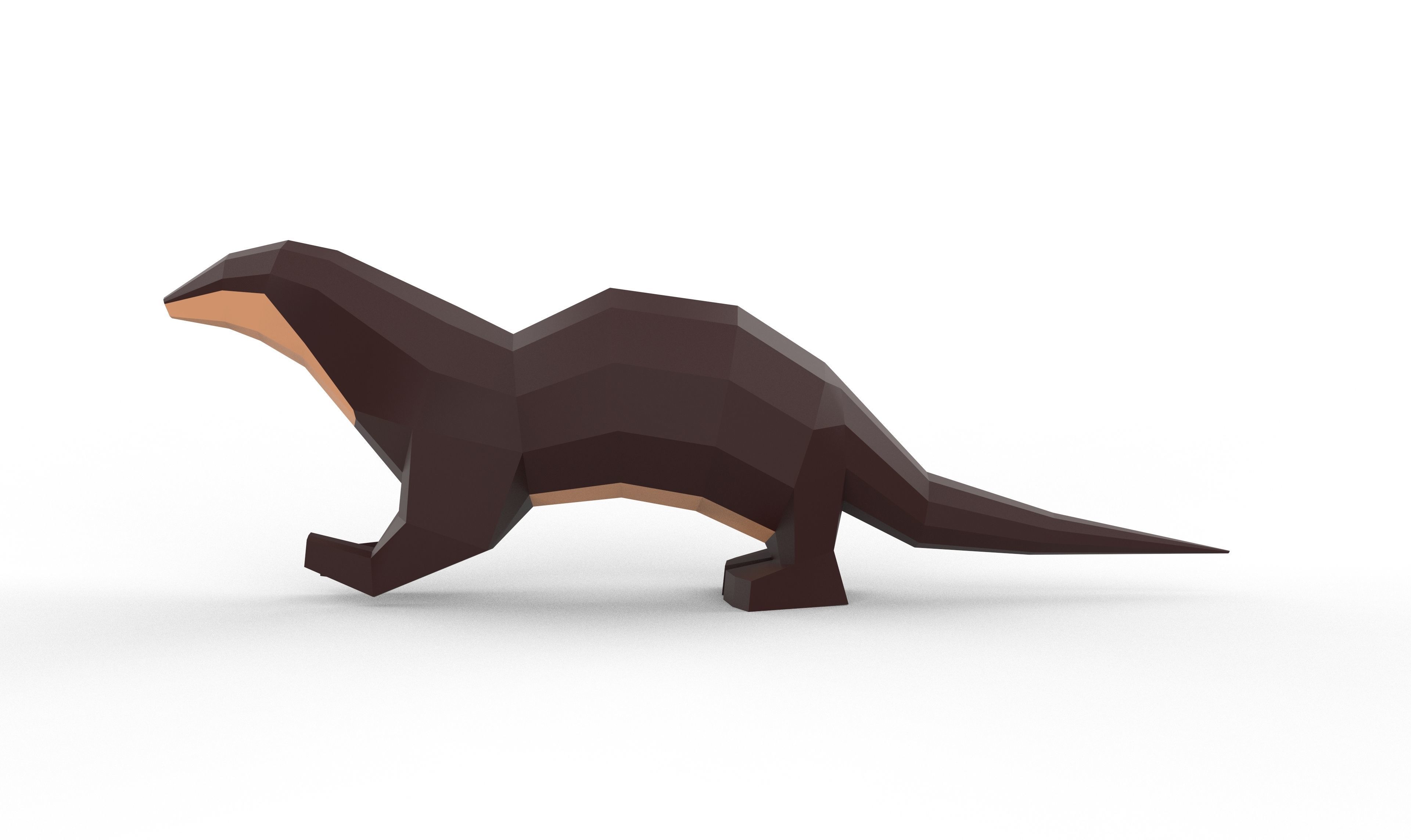 otter Low-poly 3D model_1