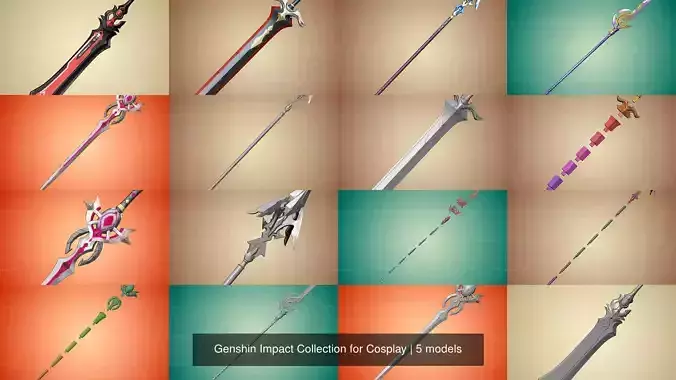 Genshin Impact Collection for Cosplay