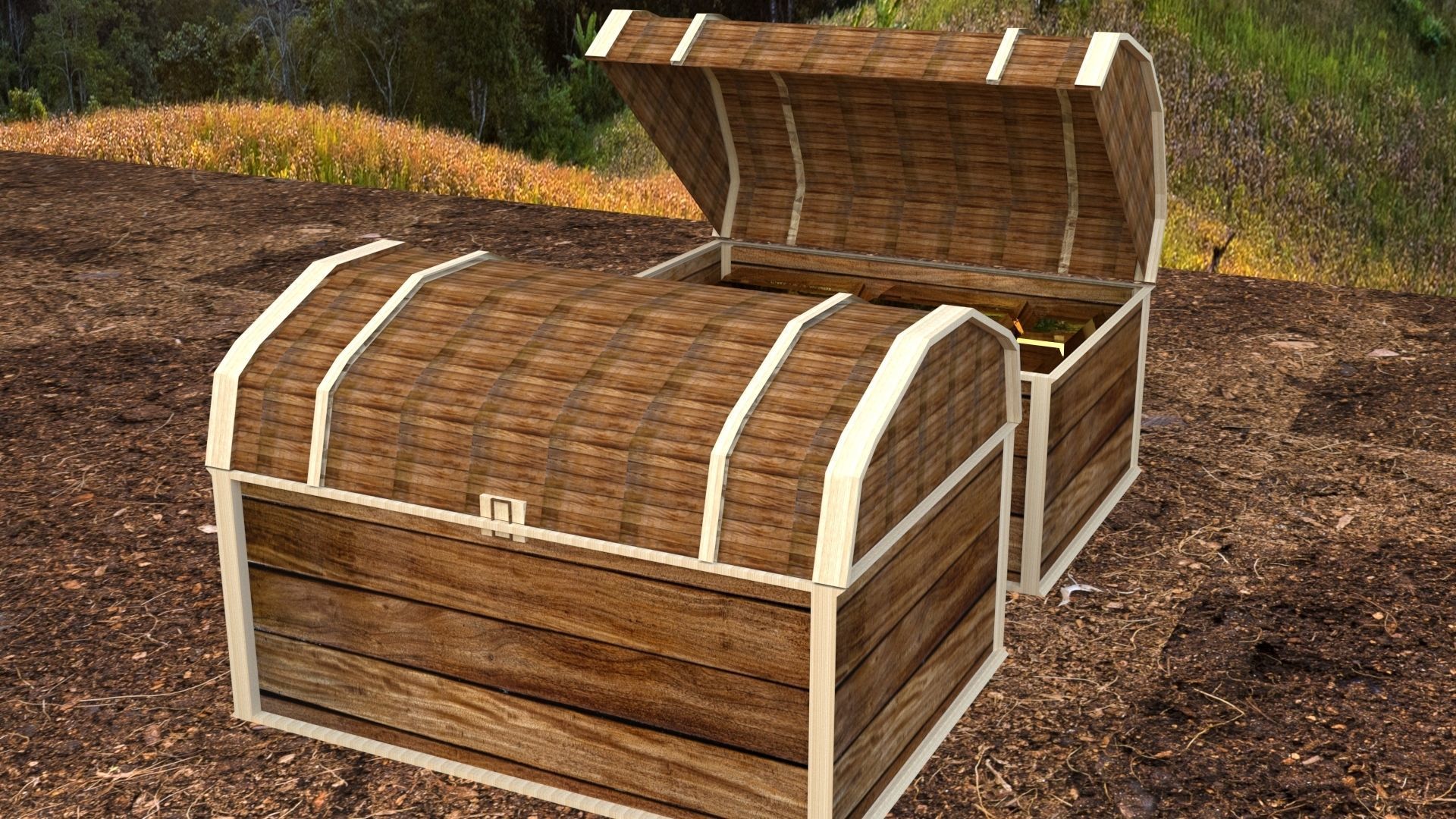 3D Medieval Collection 01- 10 Object model Low-poly 3D model_3