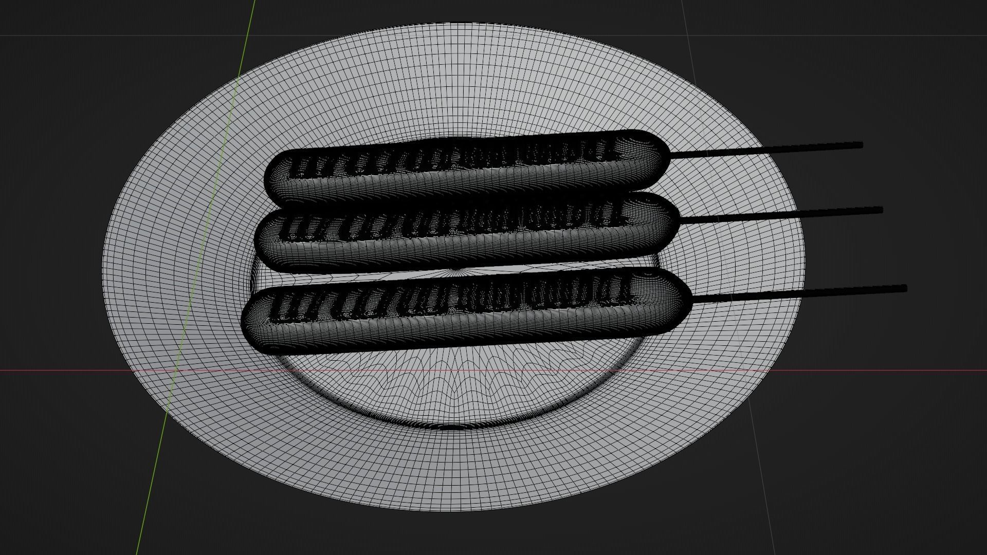 Skewered Sausage 3D model_13