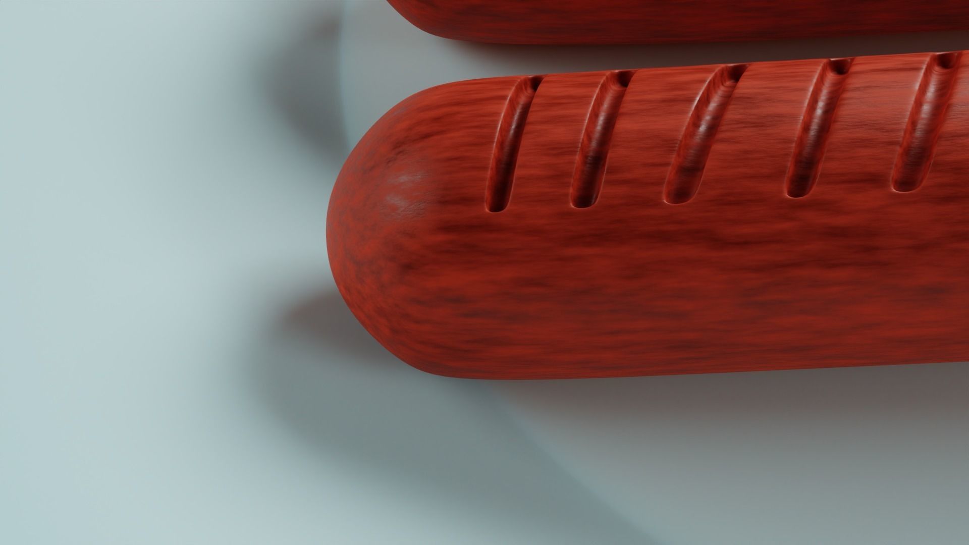 Skewered Sausage 3D model_1