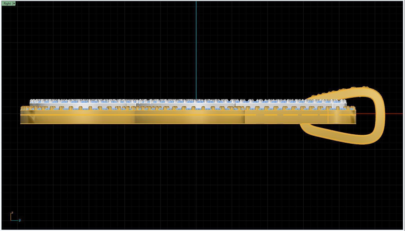 Pendant Hip-Hop A with bail and cuttered already print 3D print model_6