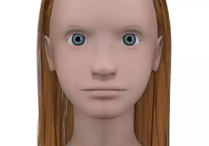 Girl with light red hair 