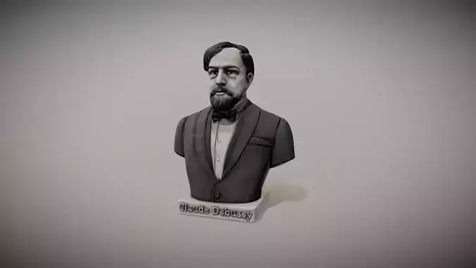 Claude Debussy bust for 3d print 3D print model