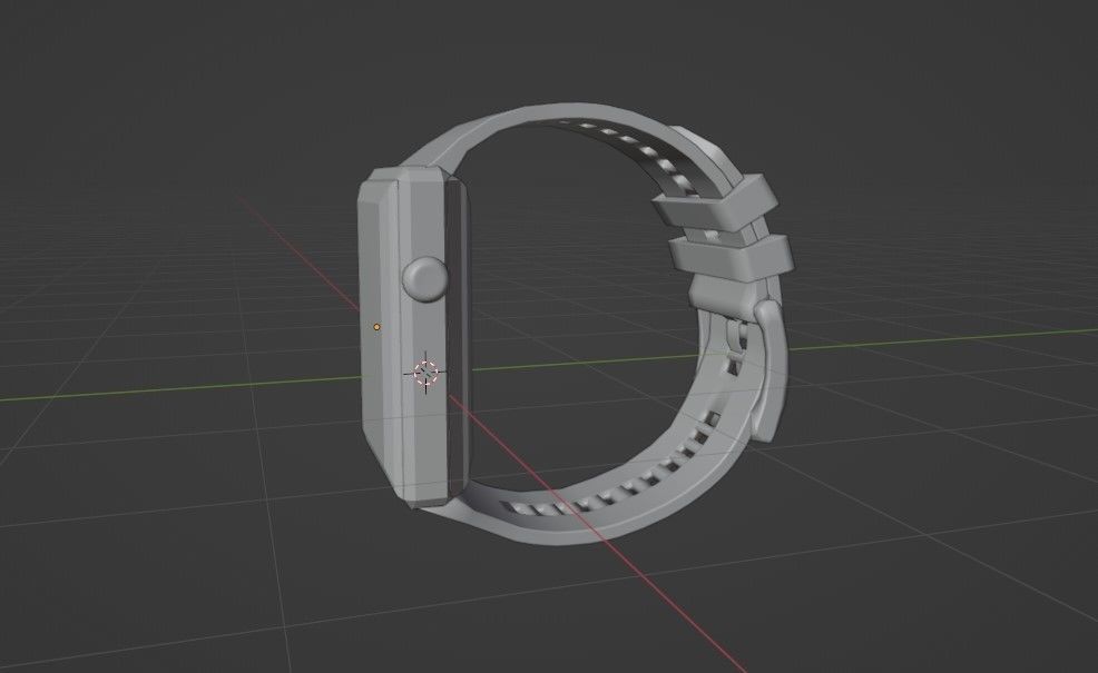 Garmin Apple  Sport Smart Pink Gold running-Watch band 3D model Low-poly 3D model_6