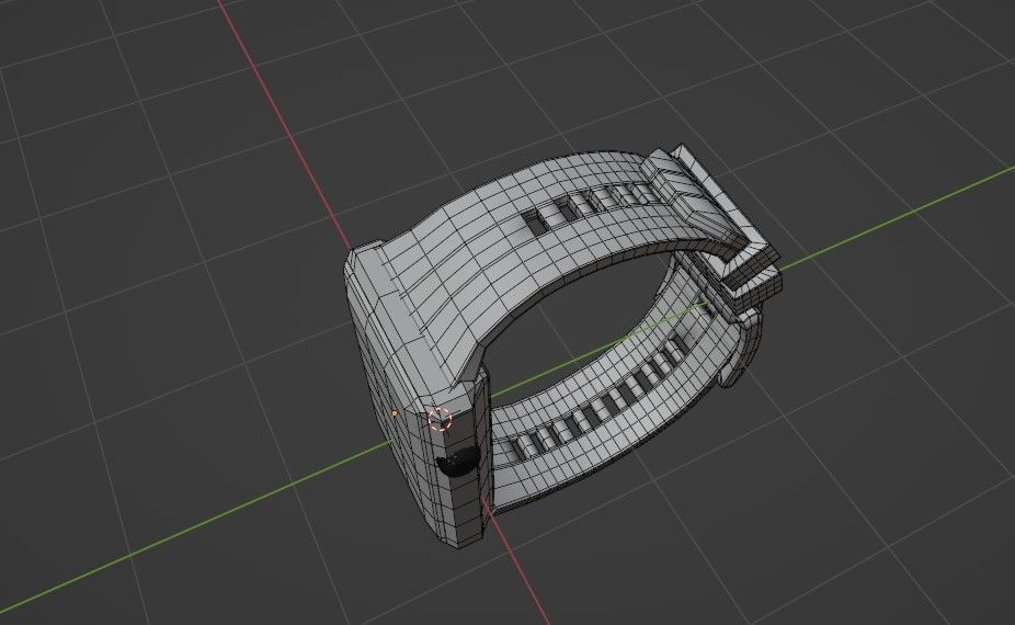 Garmin Apple  Sport Smart Pink Gold running-Watch band 3D model Low-poly 3D model_12