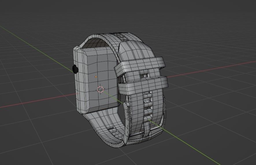 Garmin Apple  Sport Smart Pink Gold running-Watch band 3D model Low-poly 3D model_5