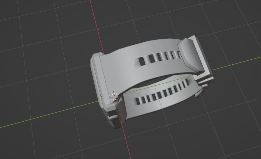 Garmin Apple  Sport Smart Pink Gold running-Watch band 3D model Low-poly 3D model_7