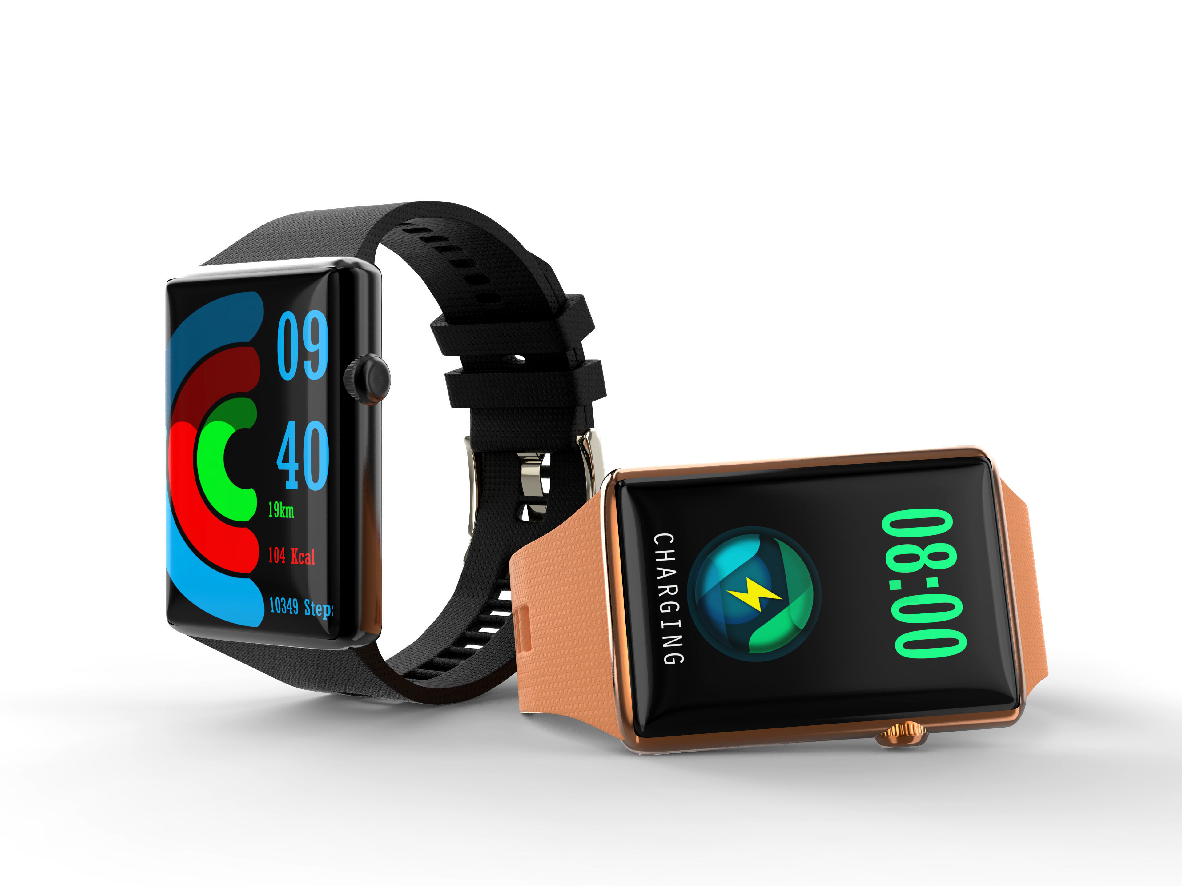 Garmin Apple  Sport Smart Pink Gold running-Watch band 3D model Low-poly 3D model_2