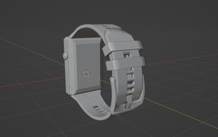 Garmin Apple  Sport Smart Pink Gold running-Watch band 3D model Low-poly 3D model_8