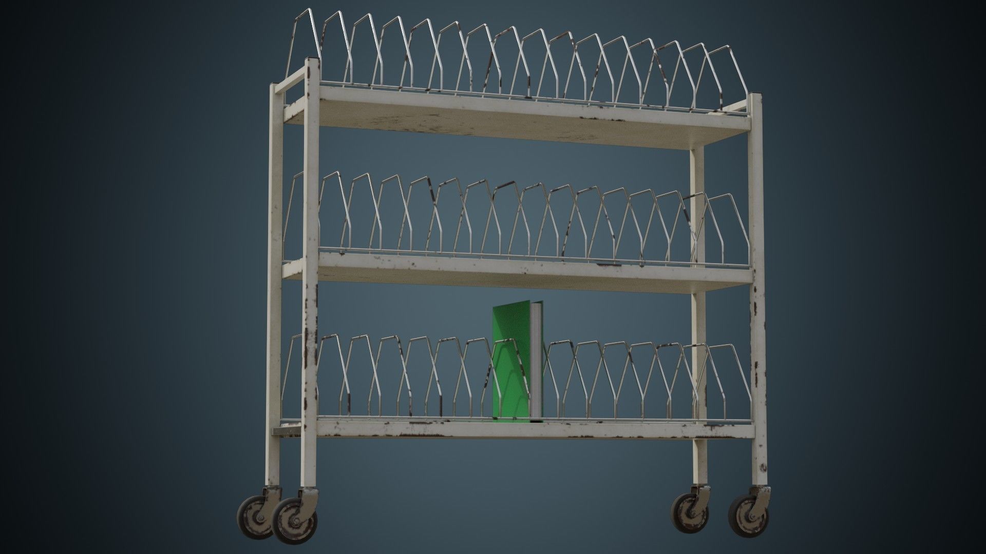 Chart Rack 1B Low-poly 3D model_6