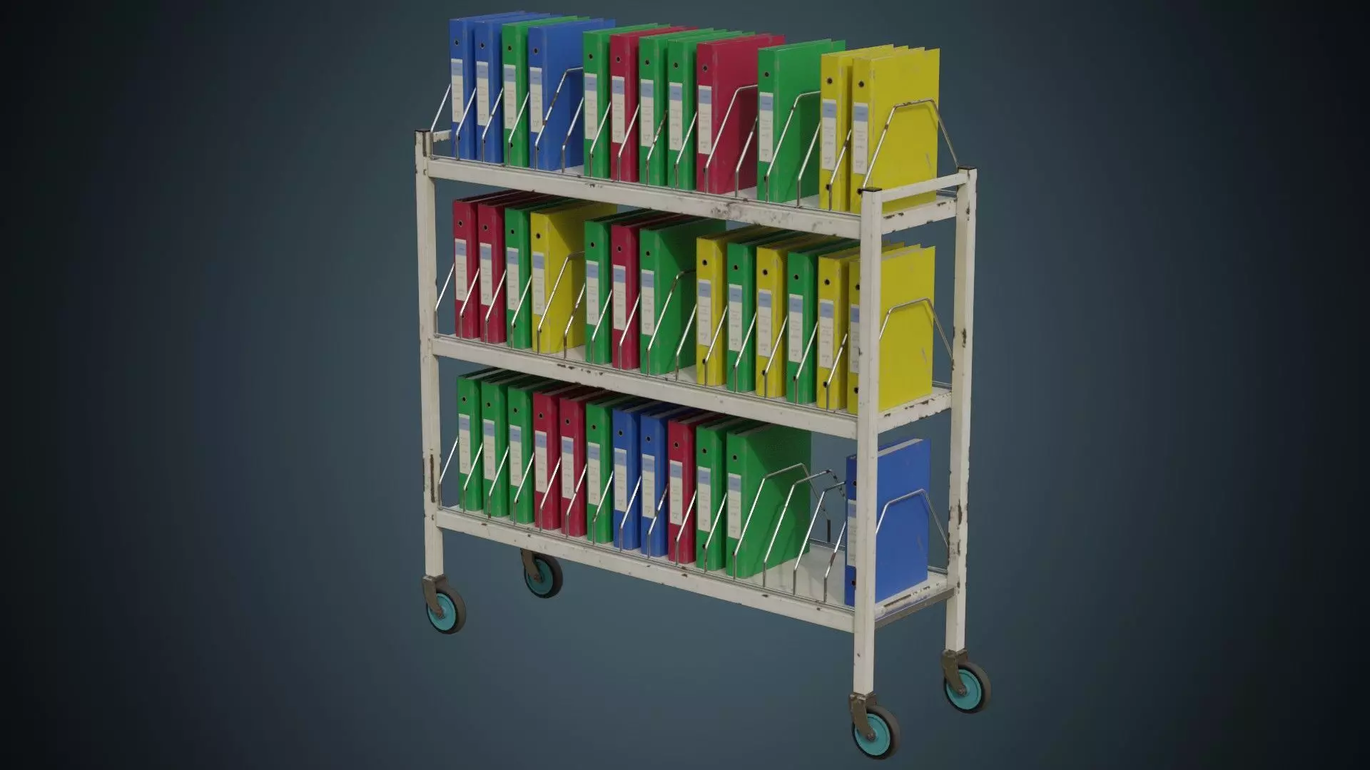 Chart Rack 1B Low-poly 3D model_0