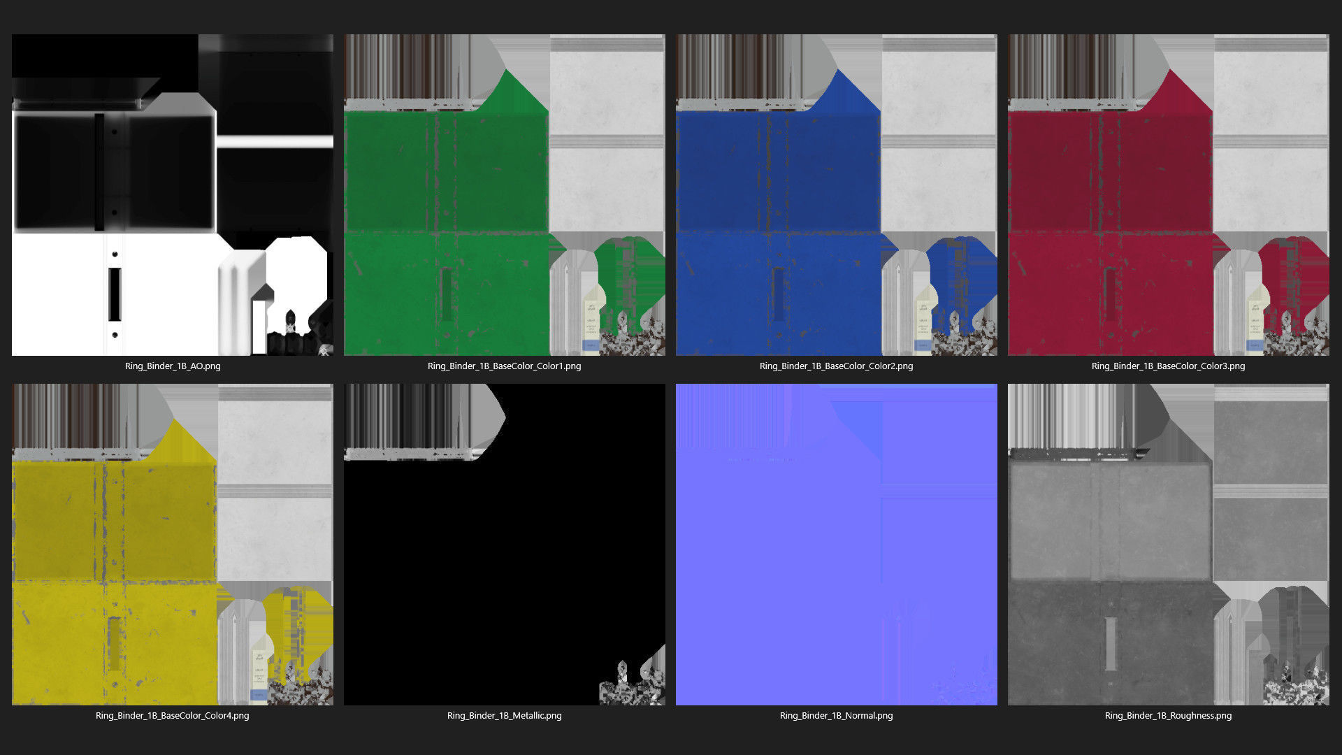 Chart Rack 1B Low-poly 3D model_14