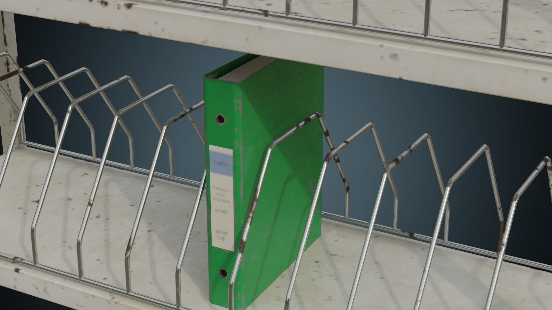 Chart Rack 1B Low-poly 3D model_8