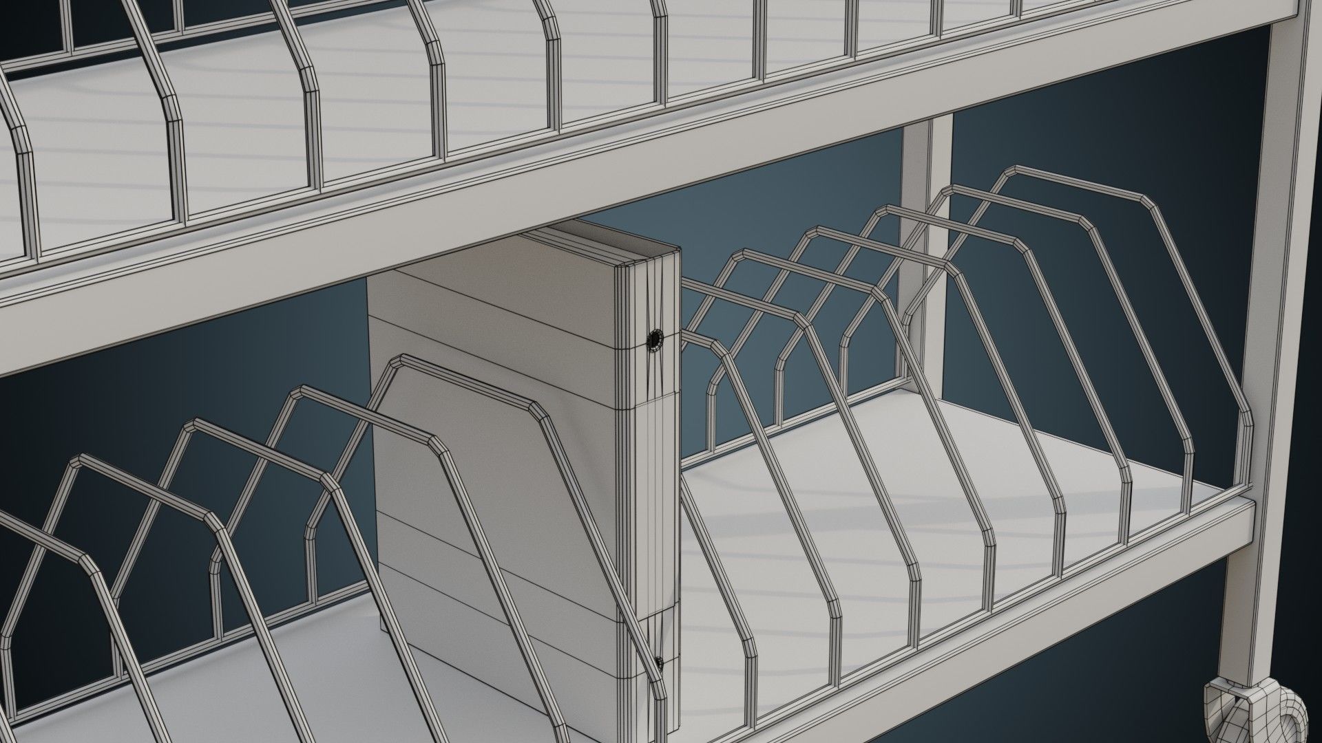 Chart Rack 1B Low-poly 3D model_10