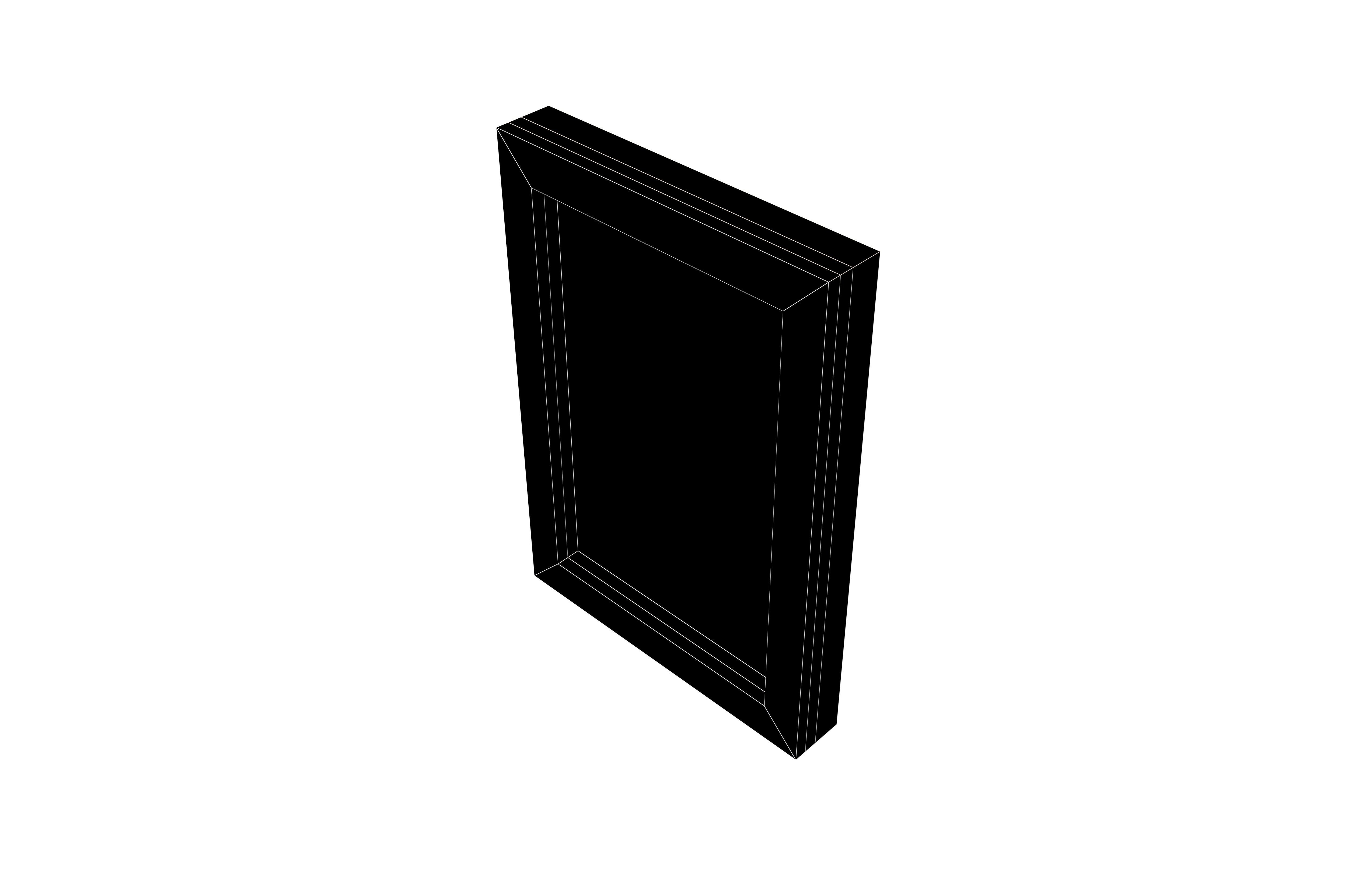 Wall Photo Frame v1 001 Low-poly 3D model_5