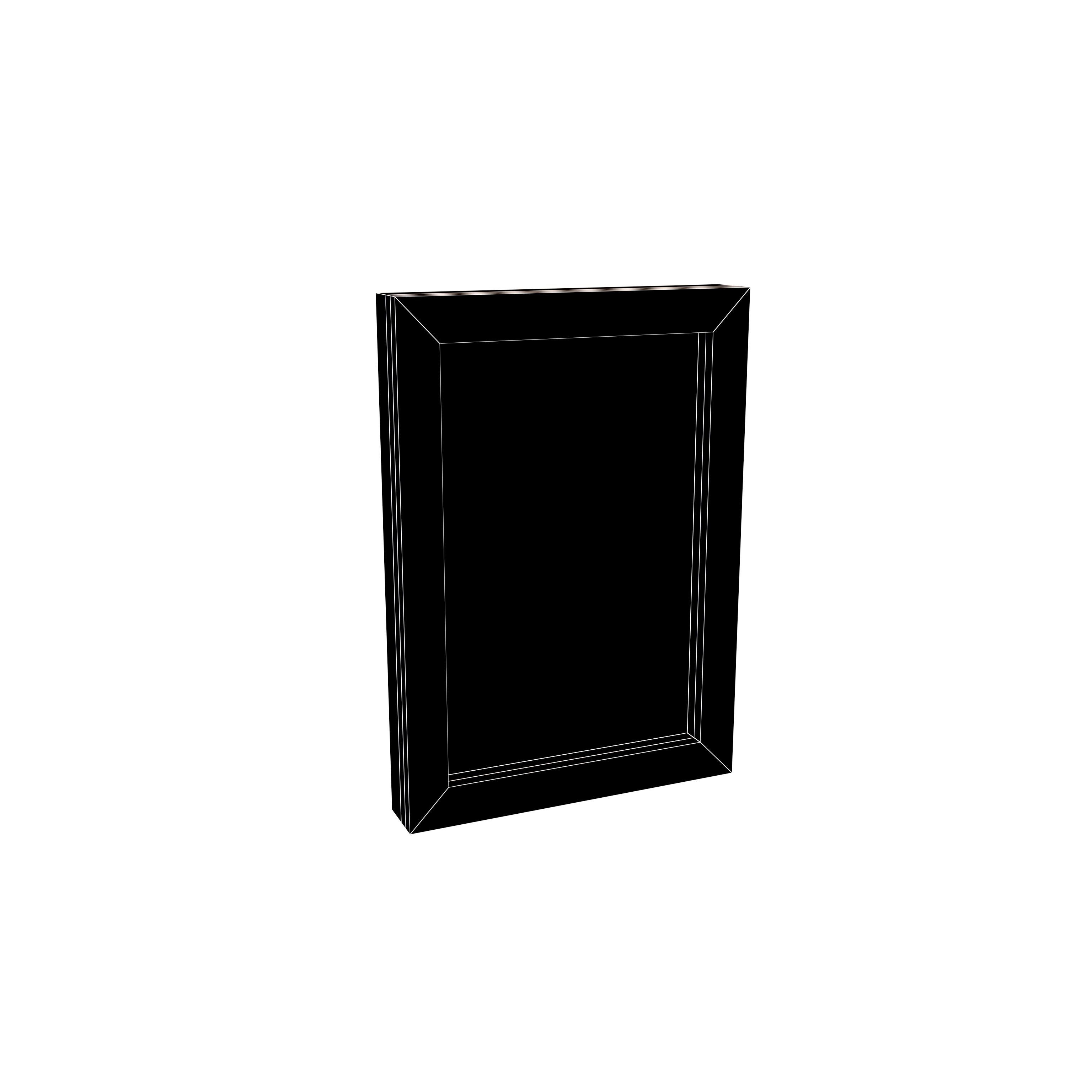 Wall Photo Frame v1 002 Low-poly 3D model_6