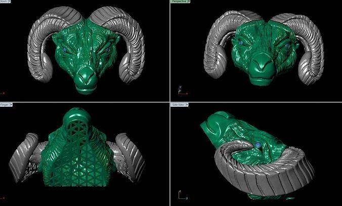BULL PENDANT  3D print model