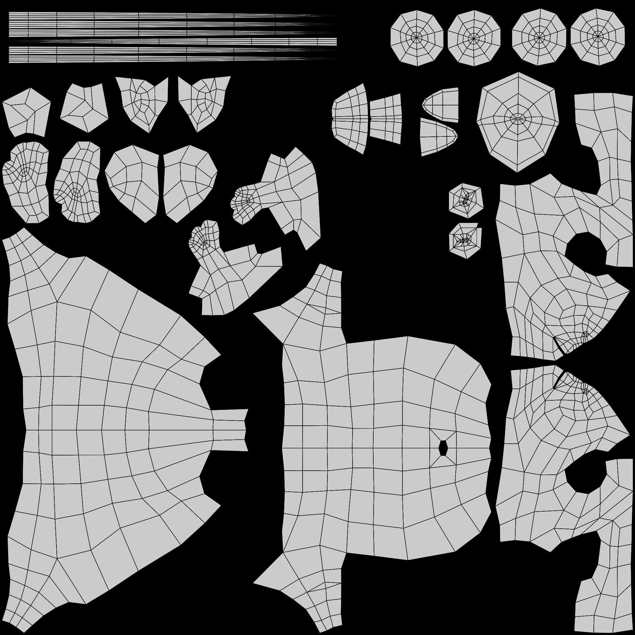 Hamster Low-poly 3D model_2