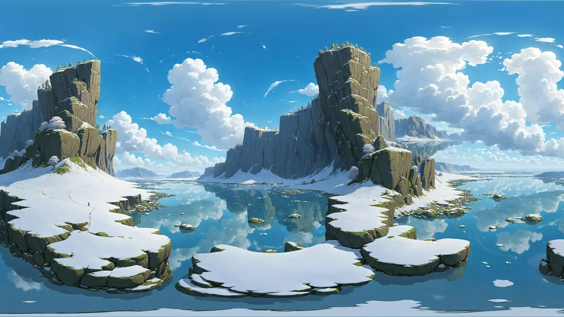 HDRI Cartoon Panoramas Low-poly 3D model_0