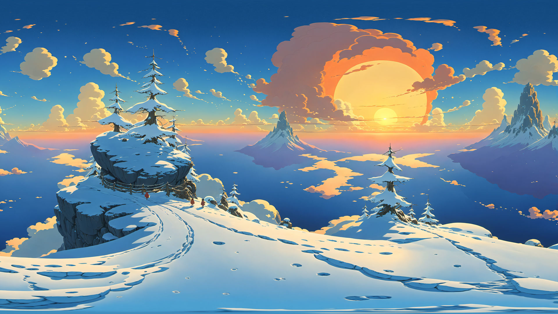 HDRI Cartoon Panoramas Low-poly 3D model_13