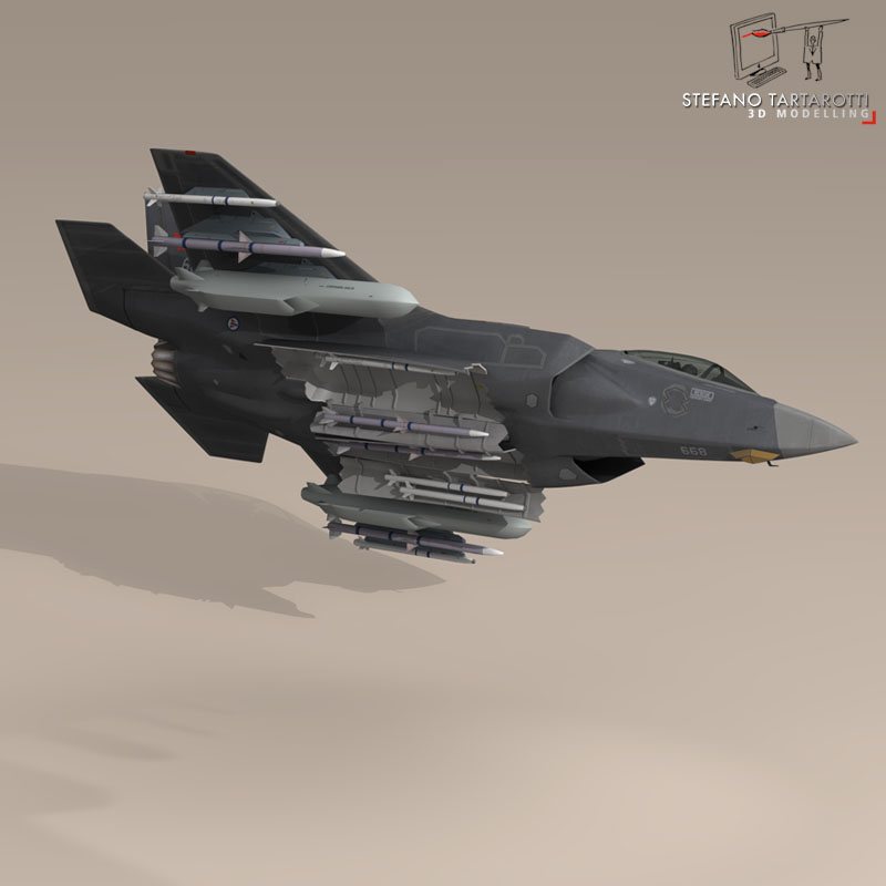 F35A - Royal Norwegian air force 3D model_6