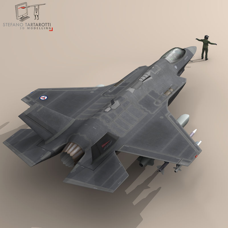 F35A - Royal Norwegian air force 3D model_3