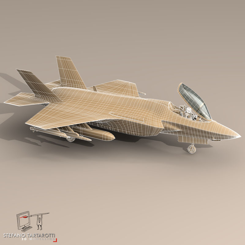 F35A - Royal Norwegian air force 3D model_5