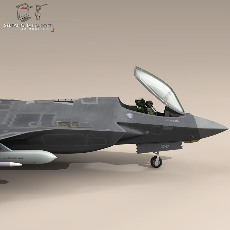 F35A - Royal Norwegian air force 3D model_12