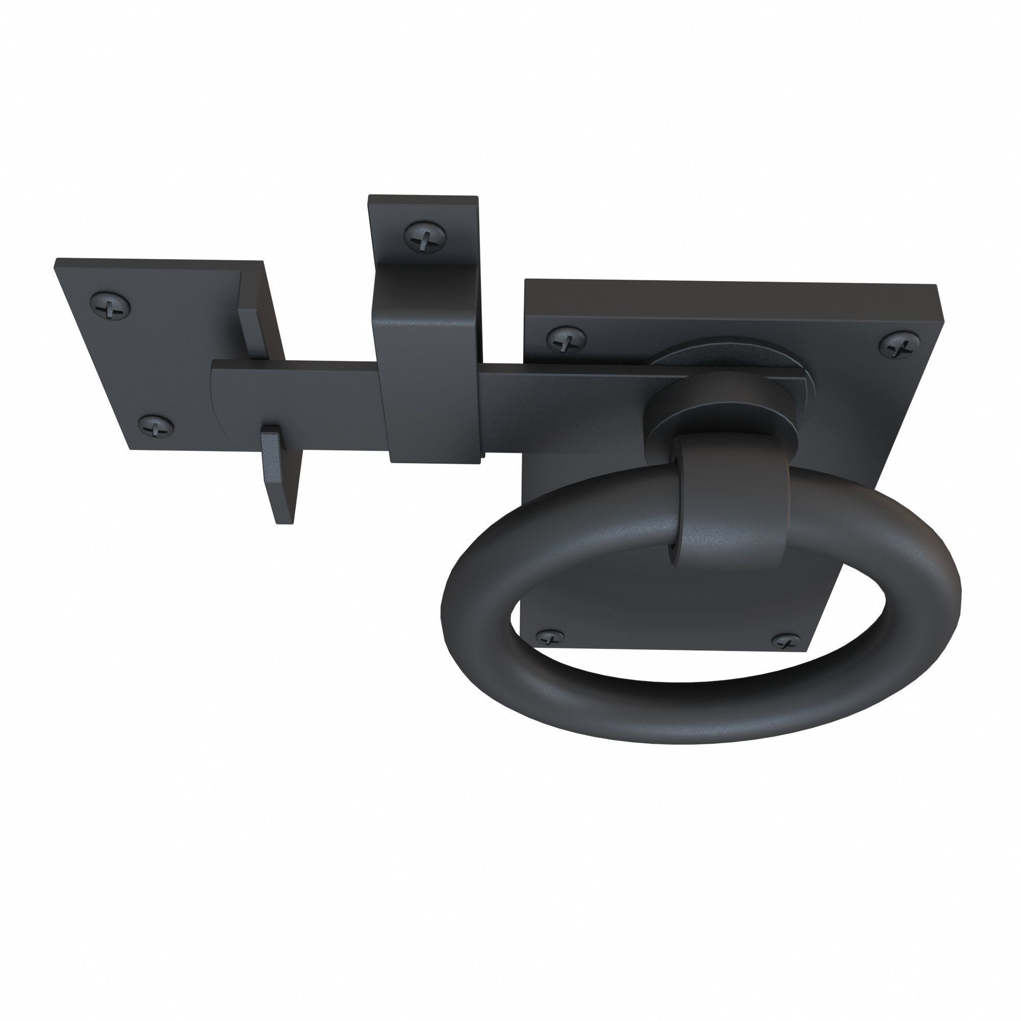 Gate Ring Latche 3D model_4