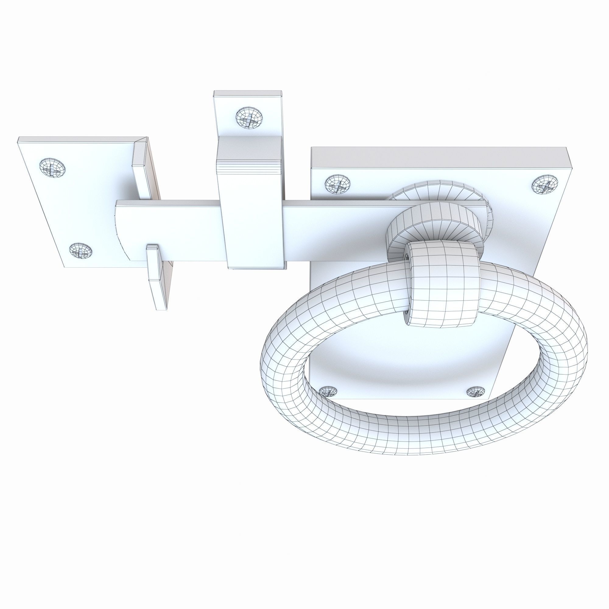 Gate Ring Latche 3D model_6