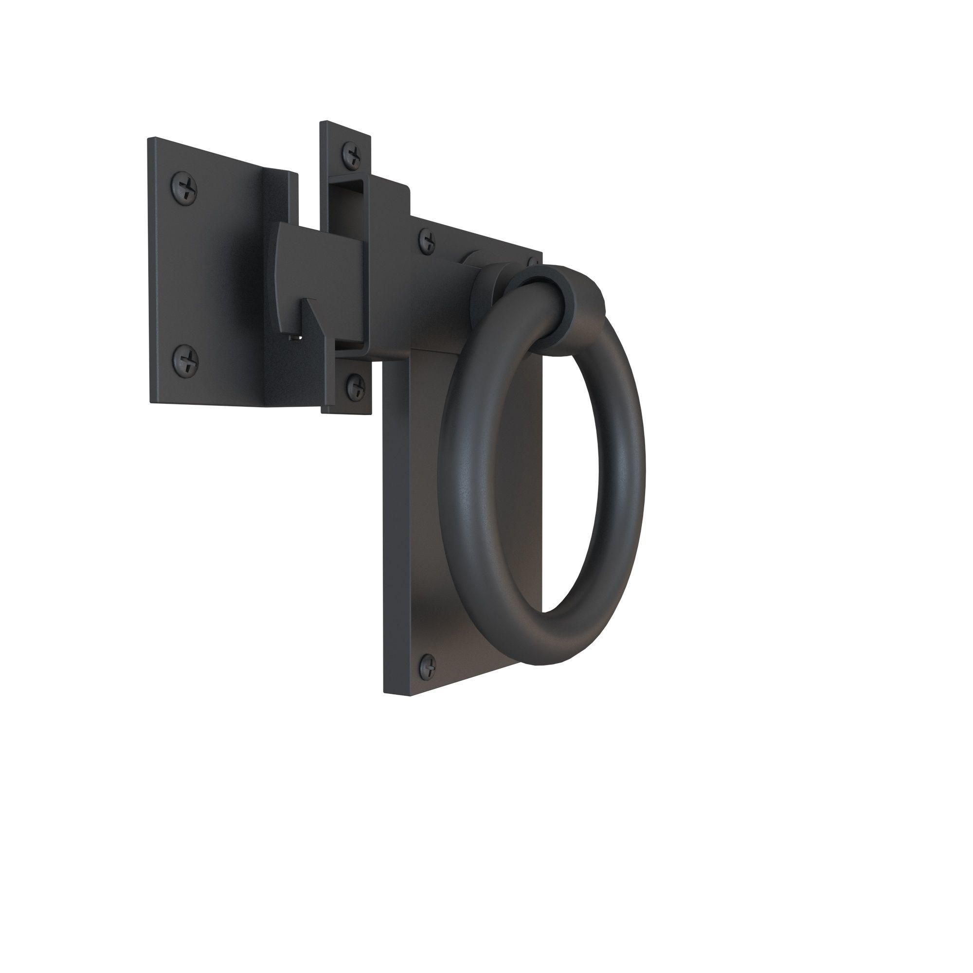Gate Ring Latche 3D model_1