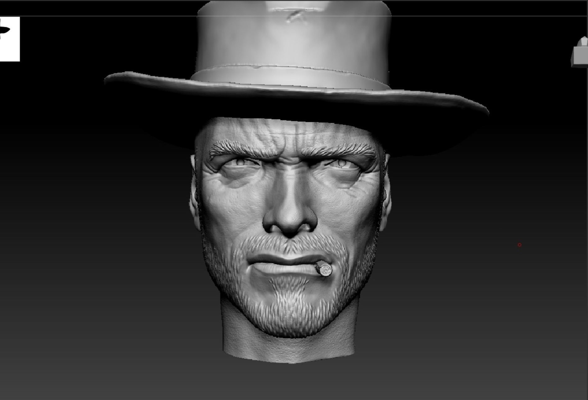 Clint Eastwood 3D print model_2