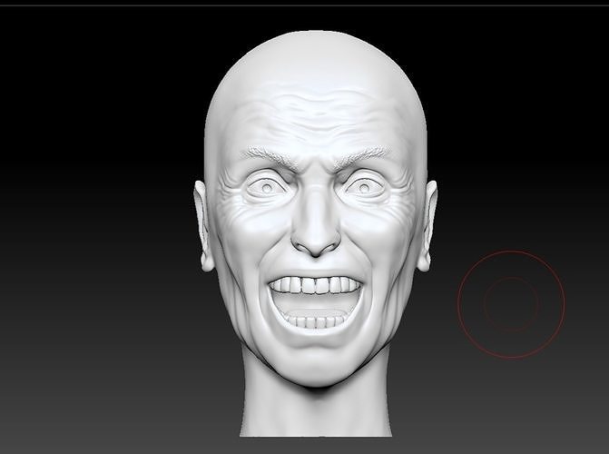 Henry Kane head 3D print model