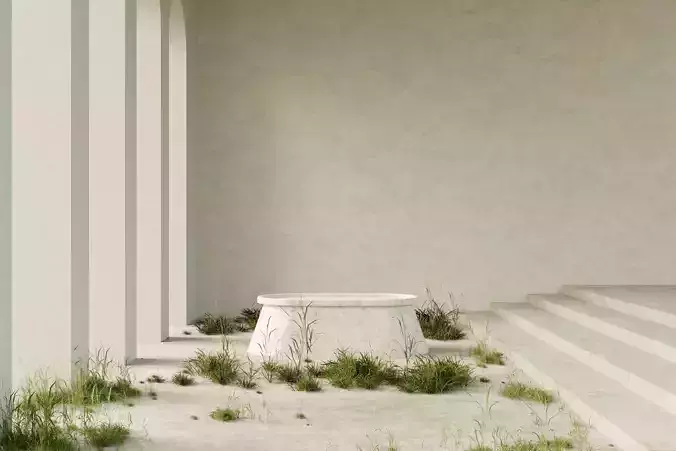 Podium for the demonstration of a product