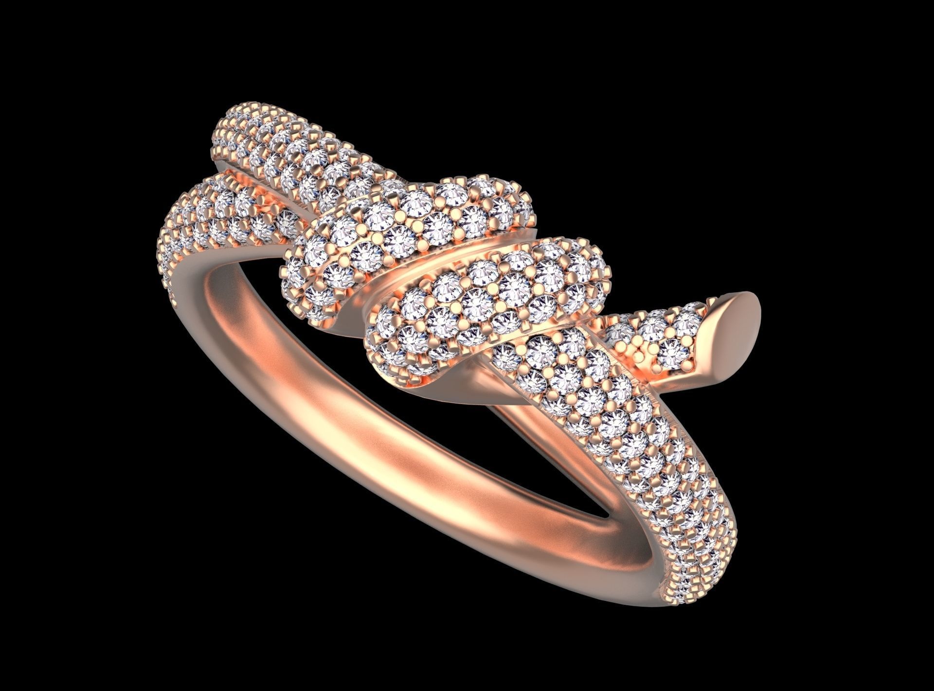 ring knot 3D print model_53